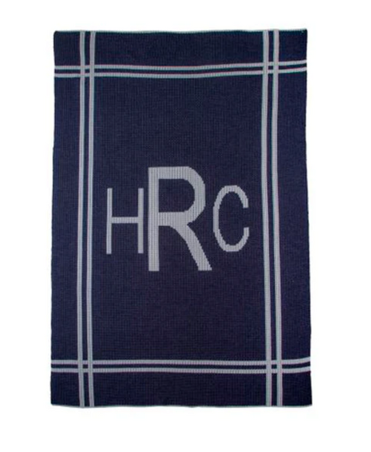 Personalized Monogram stroller blanket
