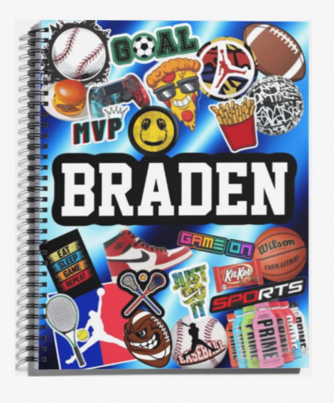 Custom Notebook - Multiple Sizes
