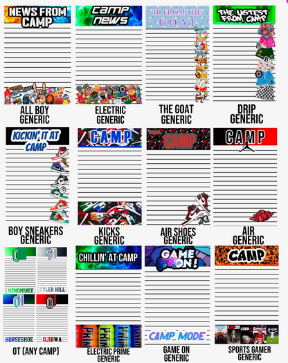 Generic Stationery 50 Sheets / 50 Envelopes