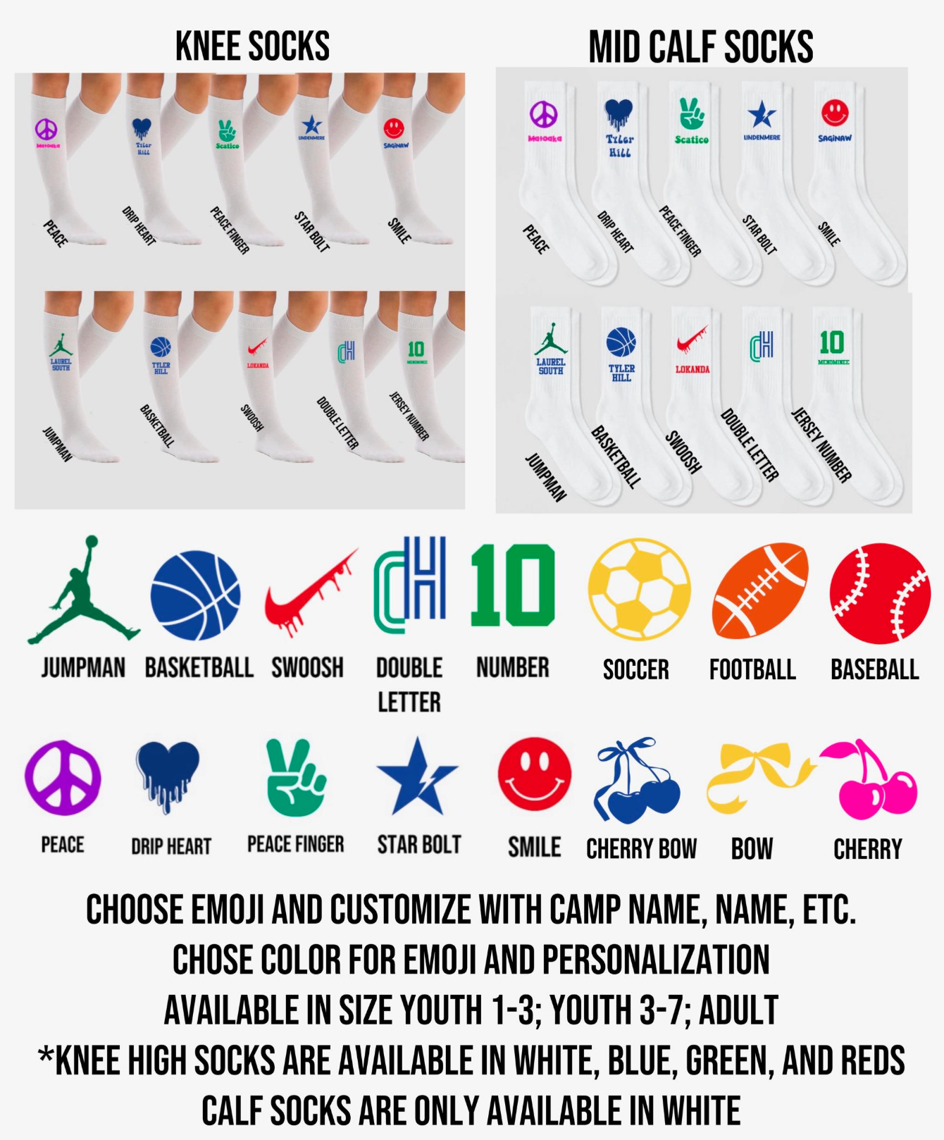 Socks (Knee High or Mid-Calf)