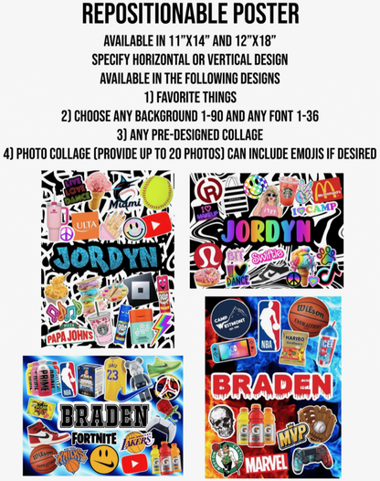 Repositionable Poster